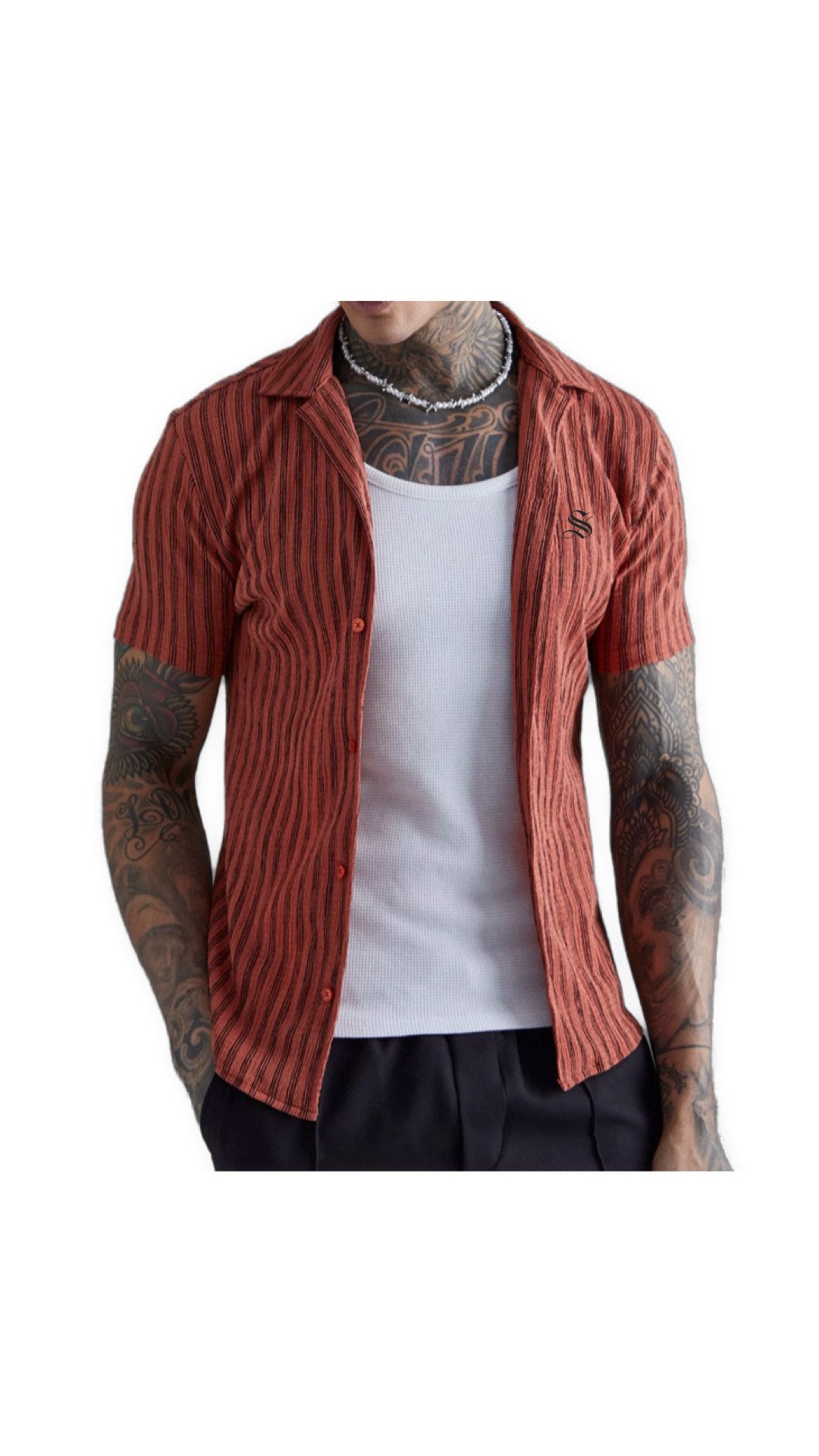 Texas - Short Sleeves Shirt for Men - Sarman Fashion - Wholesale Clothing Fashion Brand for Men from Canada