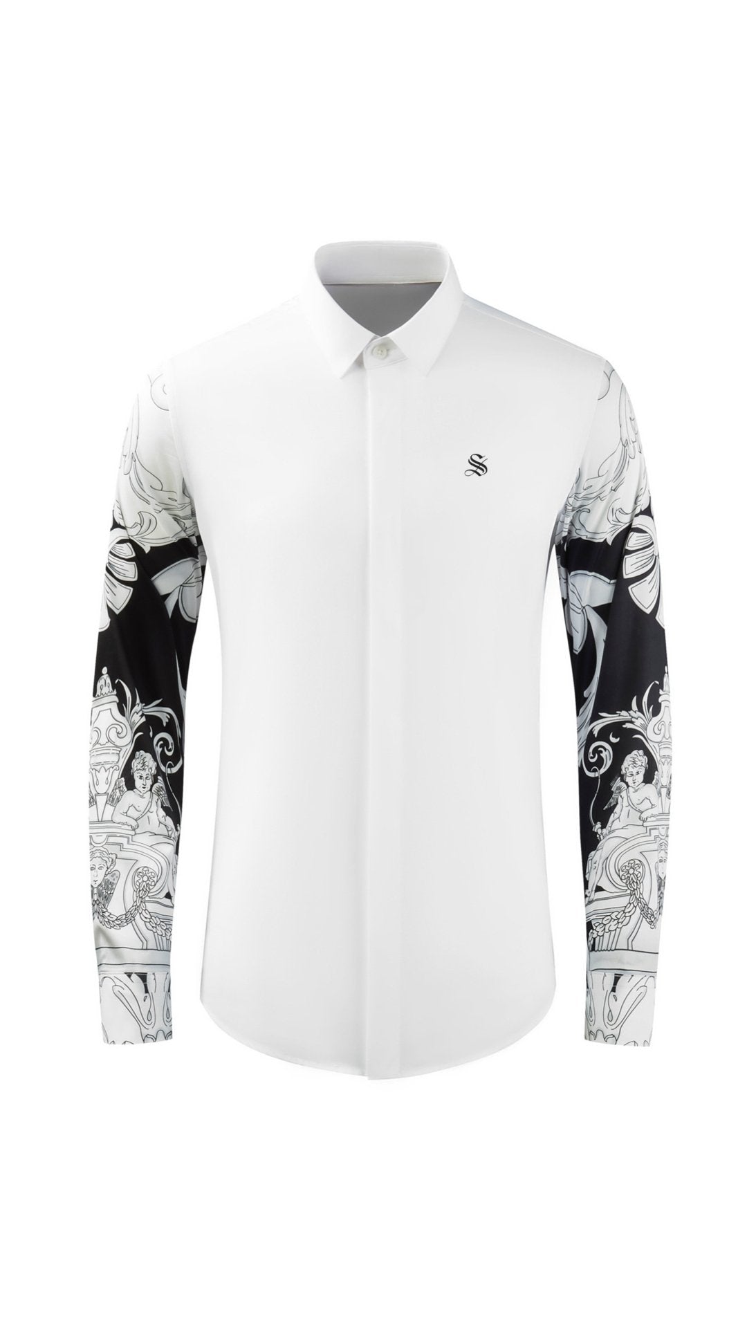 The Buddha - Long Sleeves Shirt for Men - Sarman Fashion - Wholesale Clothing Fashion Brand for Men from Canada