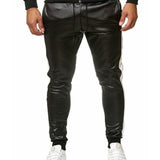 Vkuna 2 - Pu Leather Joggers for Men - Sarman Fashion - Wholesale Clothing Fashion Brand for Men from Canada