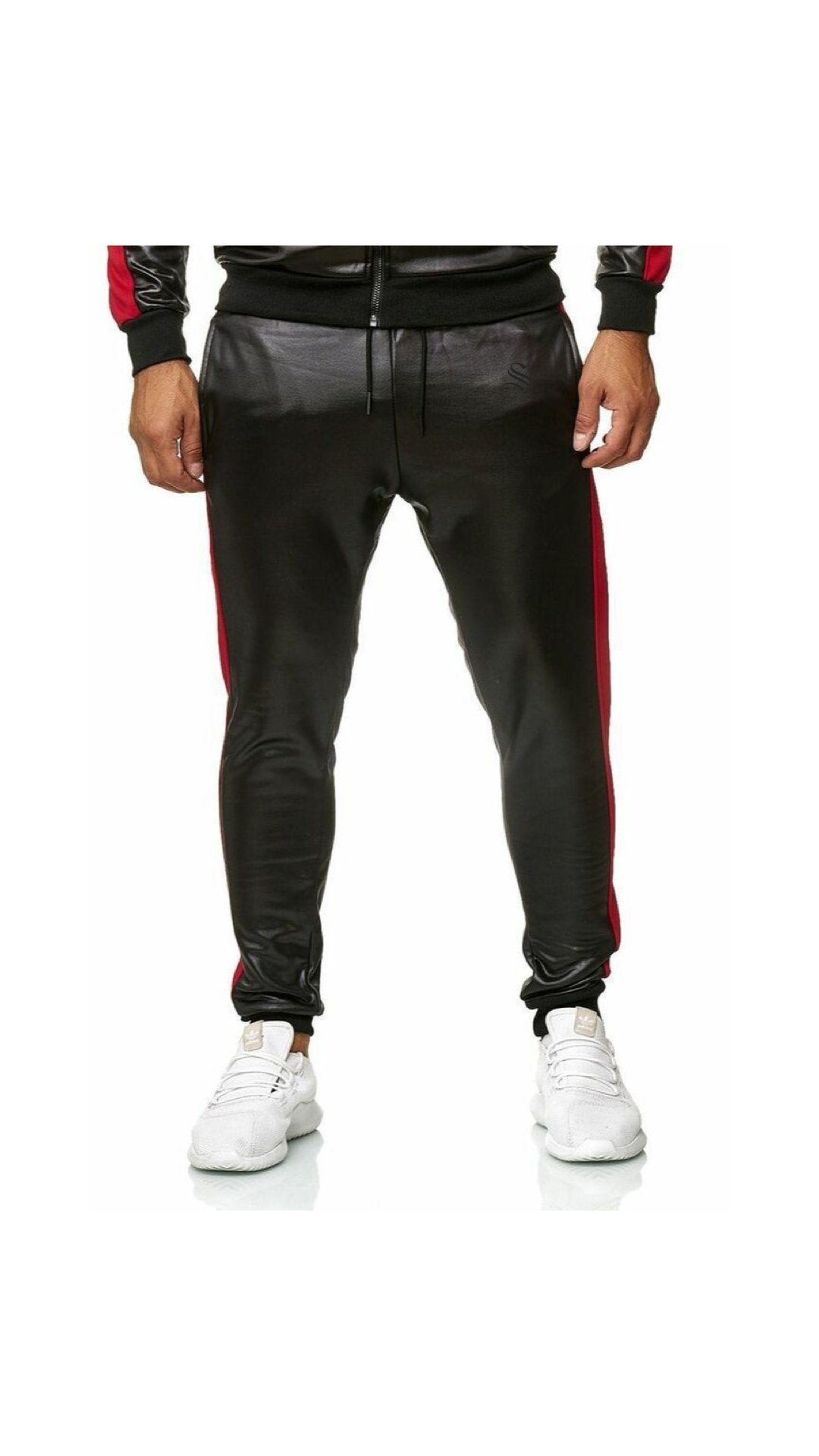 Vkuna 2 - Pu Leather Joggers for Men - Sarman Fashion - Wholesale Clothing Fashion Brand for Men from Canada