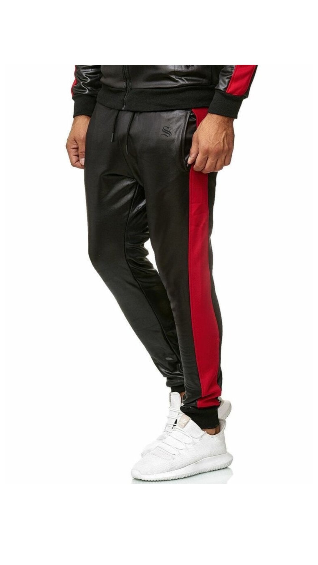 Vkuna 2 - Pu Leather Joggers for Men - Sarman Fashion - Wholesale Clothing Fashion Brand for Men from Canada
