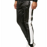 Vkuna 2 - Pu Leather Joggers for Men - Sarman Fashion - Wholesale Clothing Fashion Brand for Men from Canada