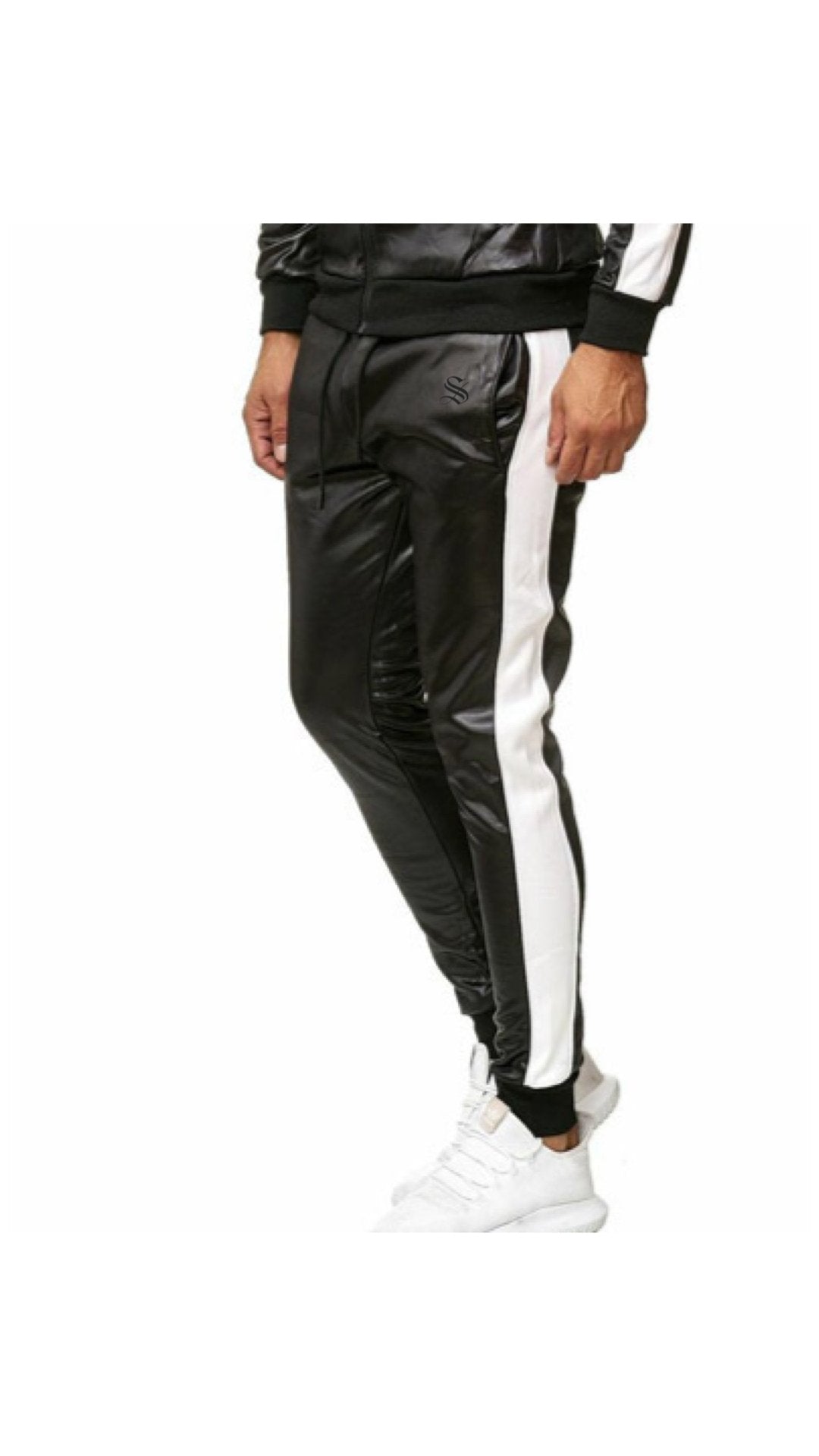 Vkuna 2 - Pu Leather Joggers for Men - Sarman Fashion - Wholesale Clothing Fashion Brand for Men from Canada