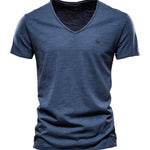 Vrunya - V-Neck T-Shirt for Men - Sarman Fashion - Wholesale Clothing Fashion Brand for Men from Canada