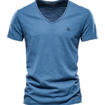 Vrunya - V-Neck T-Shirt for Men - Sarman Fashion - Wholesale Clothing Fashion Brand for Men from Canada