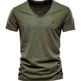 Vrunya - V-Neck T-Shirt for Men - Sarman Fashion - Wholesale Clothing Fashion Brand for Men from Canada