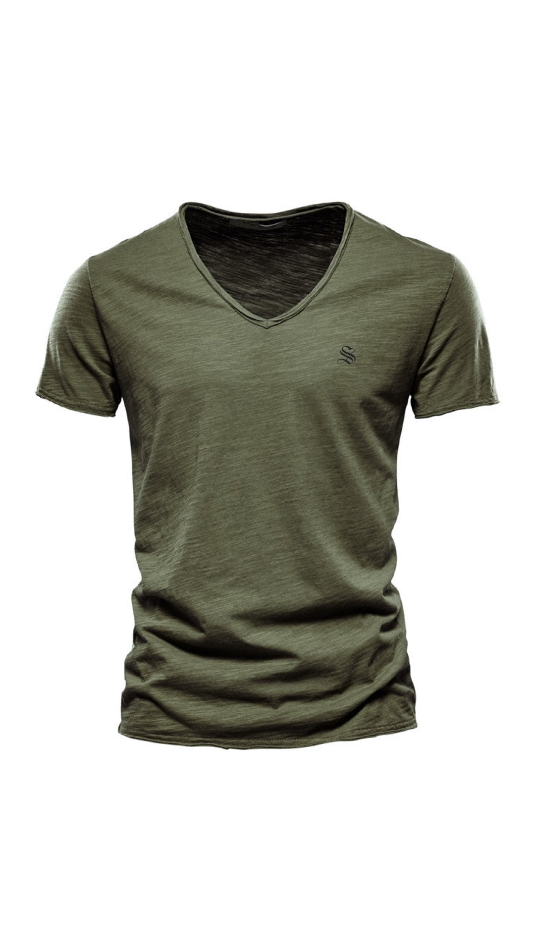 Vrunya - V-Neck T-Shirt for Men - Sarman Fashion - Wholesale Clothing Fashion Brand for Men from Canada