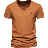 Vrunya - V-Neck T-Shirt for Men - Sarman Fashion - Wholesale Clothing Fashion Brand for Men from Canada