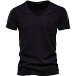 Vrunya - V-Neck T-Shirt for Men - Sarman Fashion - Wholesale Clothing Fashion Brand for Men from Canada