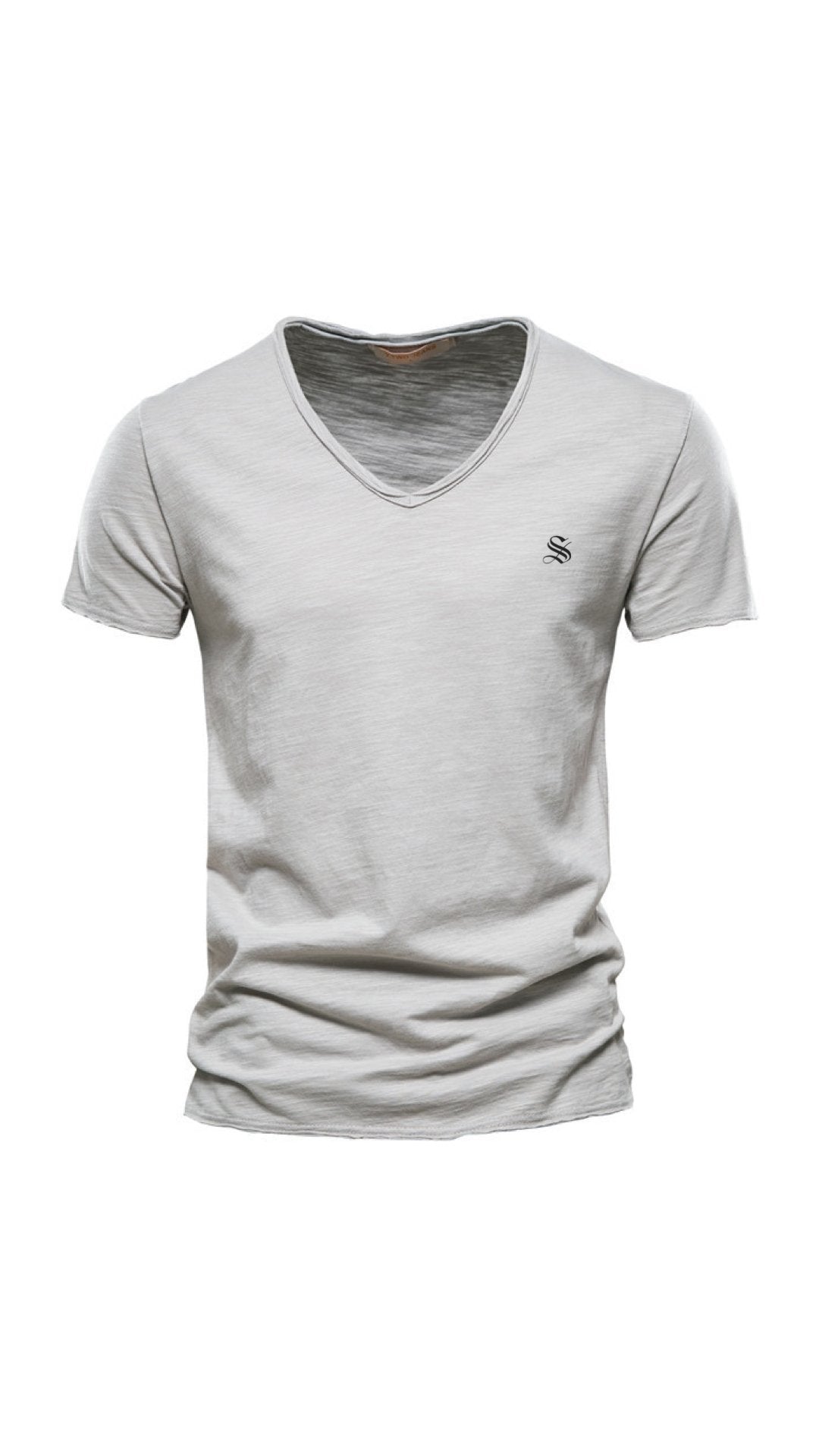 Vrunya - V-Neck T-Shirt for Men - Sarman Fashion - Wholesale Clothing Fashion Brand for Men from Canada
