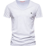 Vrunya - V-Neck T-Shirt for Men - Sarman Fashion - Wholesale Clothing Fashion Brand for Men from Canada