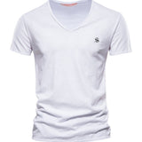 Vrunya - V-Neck T-Shirt for Men - Sarman Fashion - Wholesale Clothing Fashion Brand for Men from Canada