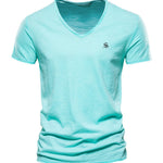 Vrunya - V-Neck T-Shirt for Men - Sarman Fashion - Wholesale Clothing Fashion Brand for Men from Canada