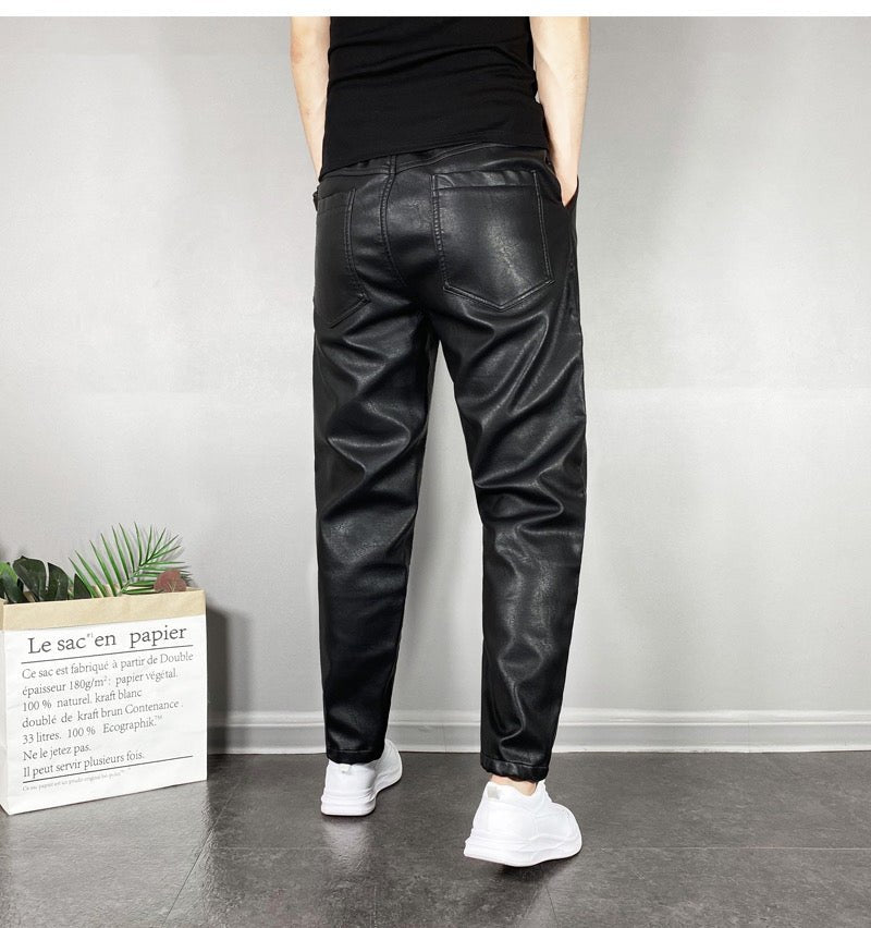 Xumo - Pu Leather Pants for Men - Sarman Fashion - Wholesale Clothing Fashion Brand for Men from Canada