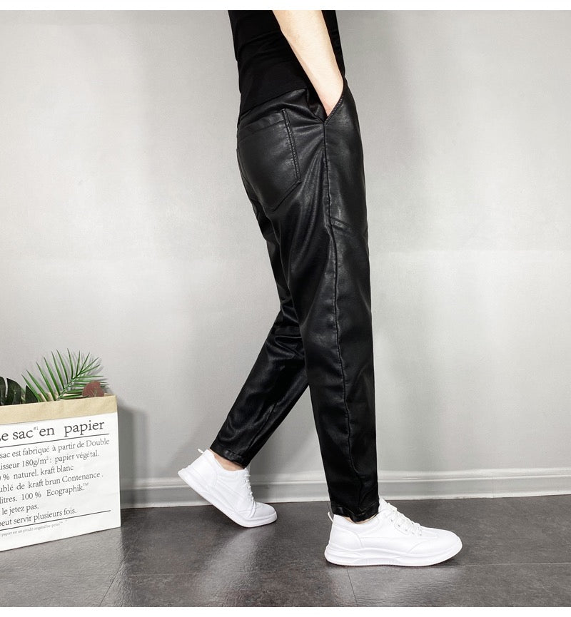 Xumo - Pu Leather Pants for Men - Sarman Fashion - Wholesale Clothing Fashion Brand for Men from Canada