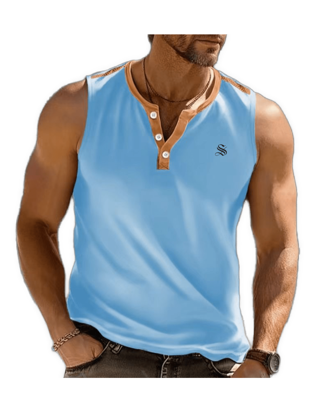 8KGato - Tank Top for Men - Sarman Fashion - Wholesale Clothing Fashion Brand for Men from Canada