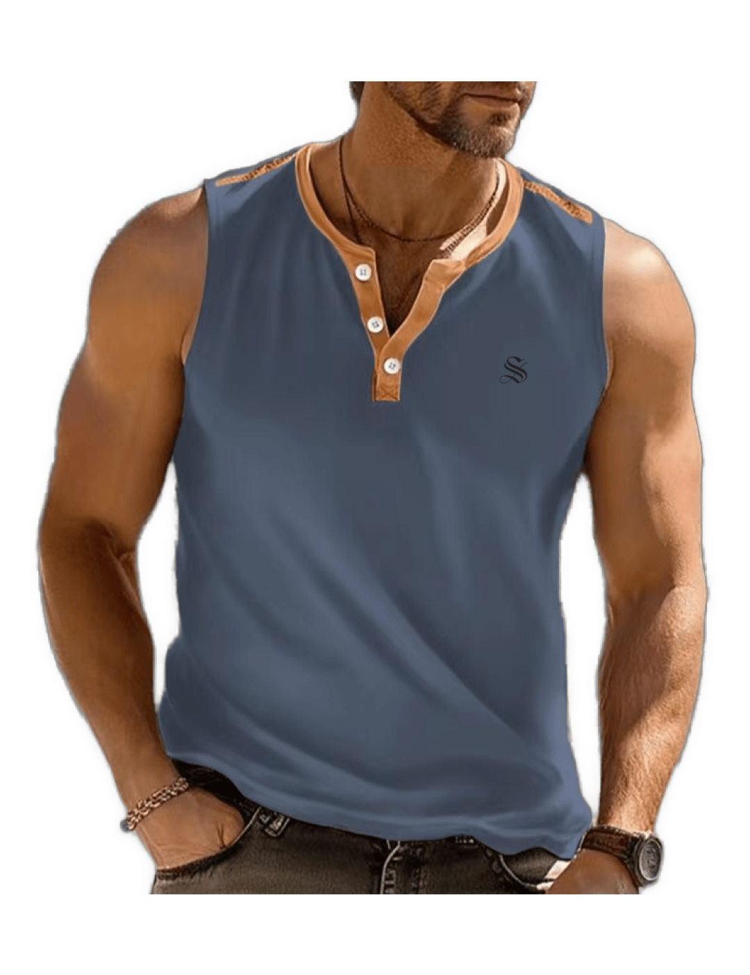 8KGato - Tank Top for Men - Sarman Fashion - Wholesale Clothing Fashion Brand for Men from Canada