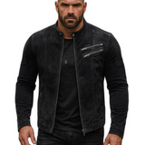 FBRU - Long Sleeve Jeans Jacket for Men