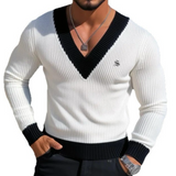 Blumio 23 - V-Neck Long Sleeve Shirt for Men