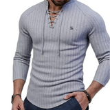 Blumio 24 - V-Neck Long Sleeve Shirt for Men
