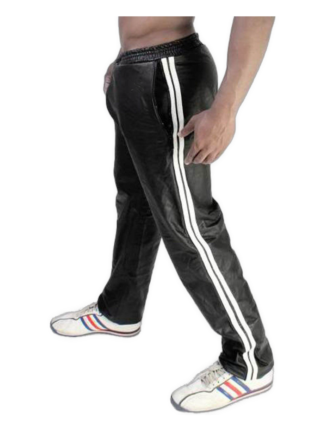 Vkuna 44 - Pu Leather Joggers for Men