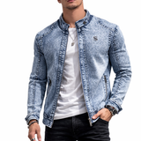 Kizinim - Long Sleeve Jeans Jacket for Men