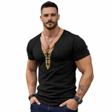 Charman - V-Neck T-Shirt for Men