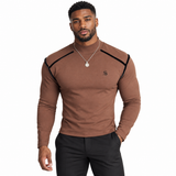 EWB - High Neck Long Sleeve Shirt for Men