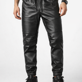Luodria - Pu Leather Joggers for Men