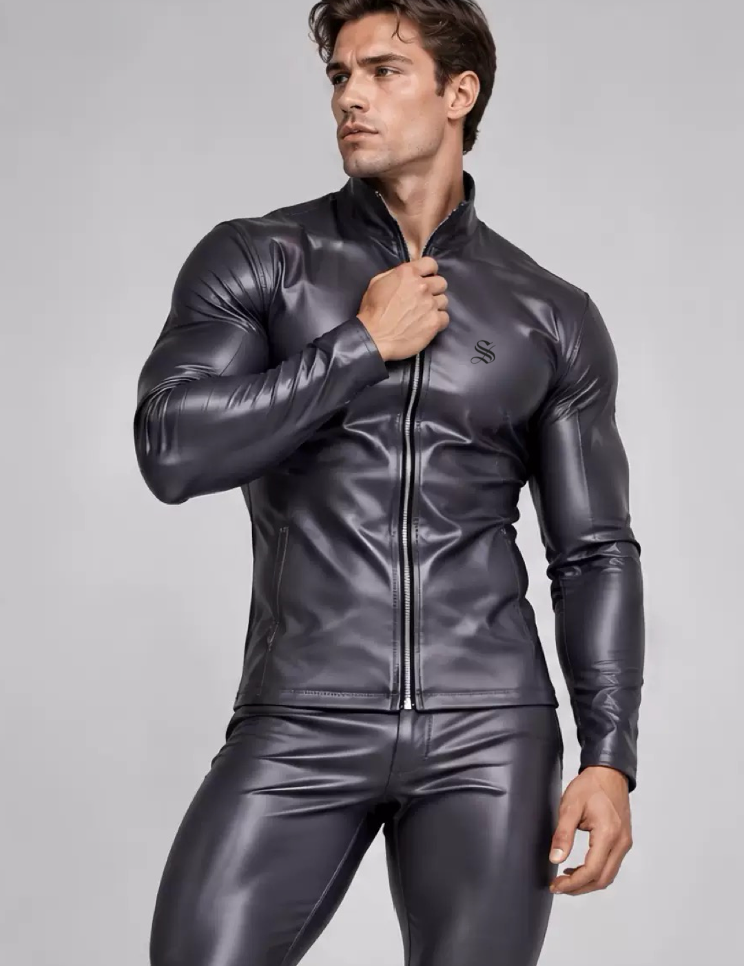 Habaha 4 - Black Pu-Leather Pant’s for Men
