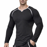 Gu2 - Long Sleeves V -Neck Shirt for Men