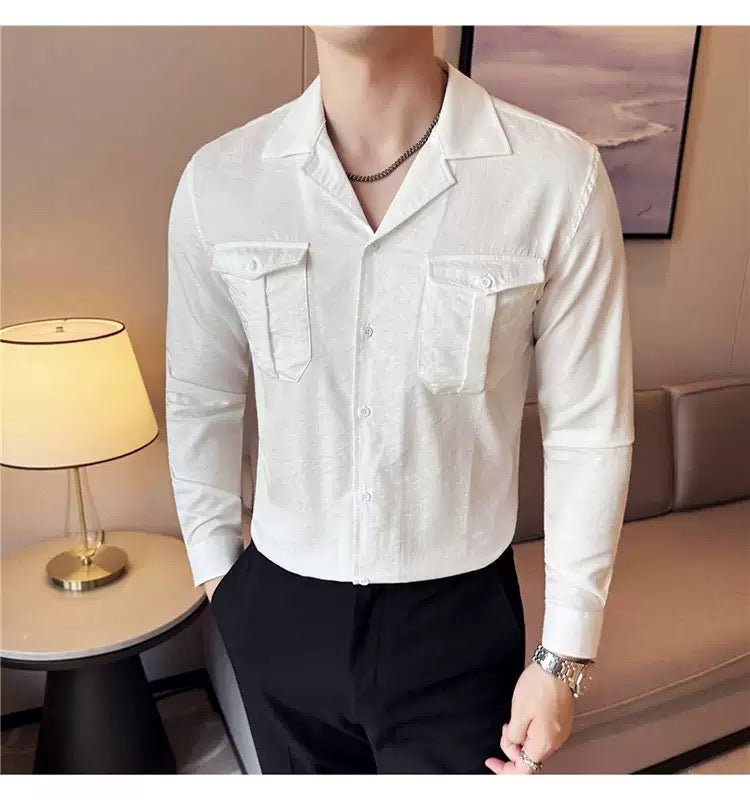 Abiz 2 - Long Sleeves Shirt for Men - Sarman Fashion - Wholesale Clothing Fashion Brand for Men from Canada