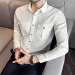 Abiz - Long Sleeves Shirt for Men - Sarman Fashion - Wholesale Clothing Fashion Brand for Men from Canada