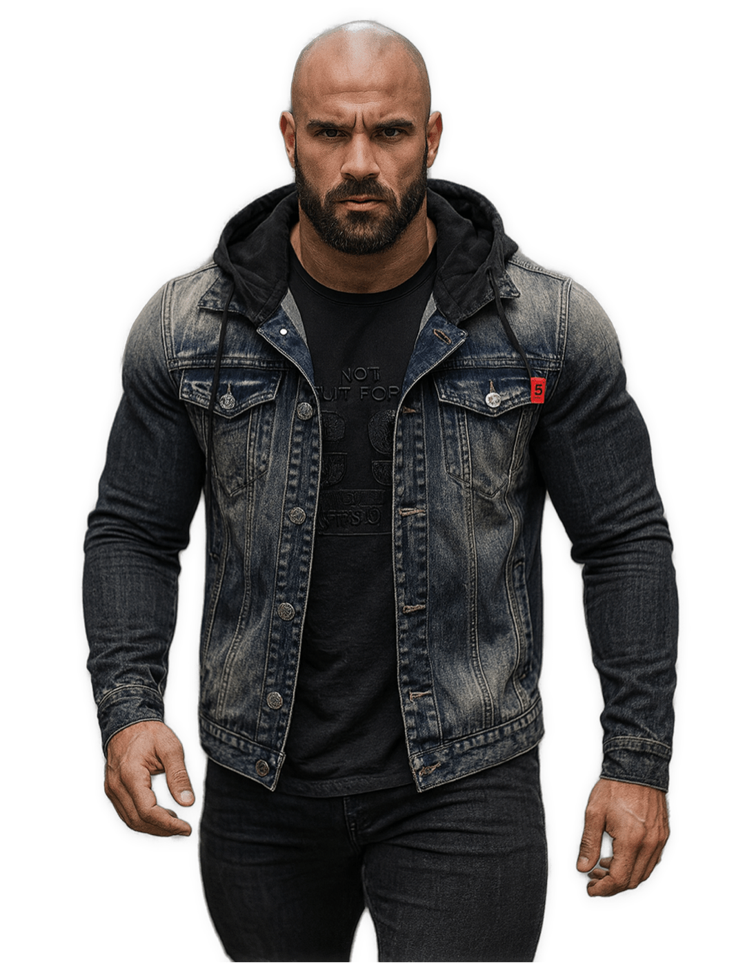AFG - Long Sleeve Jeans Jacket for Men - Sarman Fashion - Wholesale Clothing Fashion Brand for Men from Canada