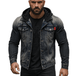 AFG - Long Sleeve Jeans Jacket for Men - Sarman Fashion - Wholesale Clothing Fashion Brand for Men from Canada