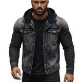 AFG - Long Sleeve Jeans Jacket for Men - Sarman Fashion - Wholesale Clothing Fashion Brand for Men from Canada