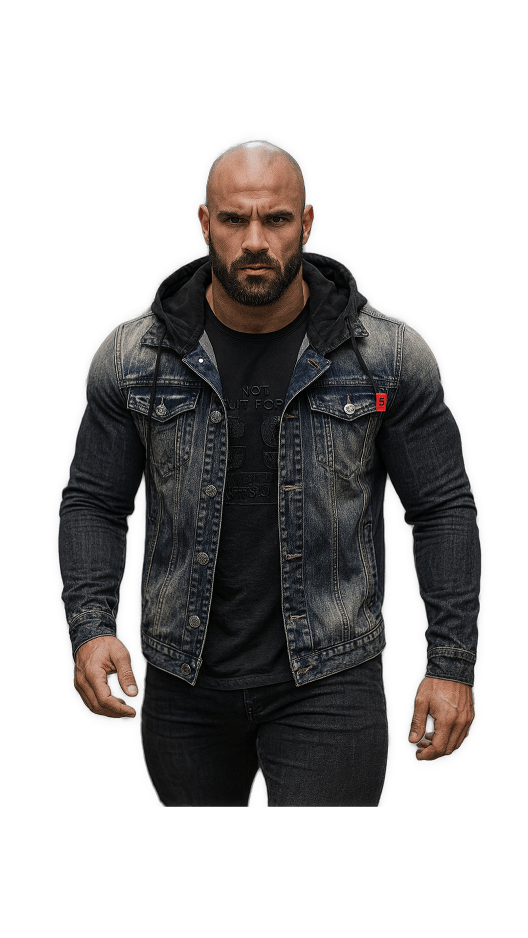 AFG - Long Sleeve Jeans Jacket for Men - Sarman Fashion - Wholesale Clothing Fashion Brand for Men from Canada