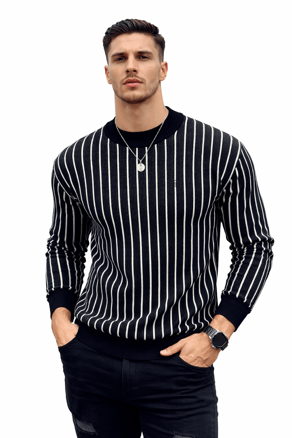 AFLJHS 11 - Sweater for Men - Sarman Fashion - Wholesale Clothing Fashion Brand for Men from Canada