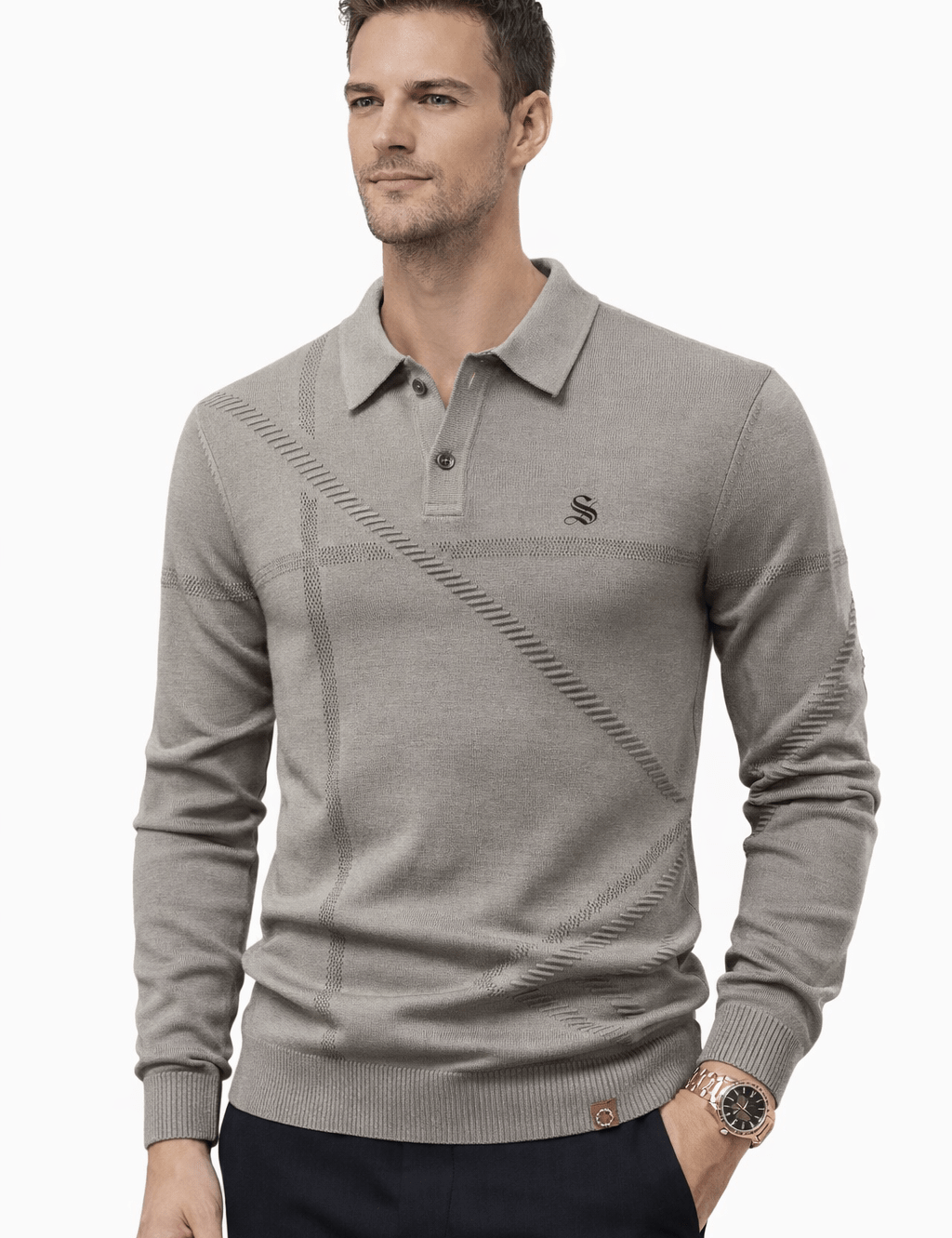 AFLJHS 7 - Sweater for Men - Sarman Fashion - Wholesale Clothing Fashion Brand for Men from Canada