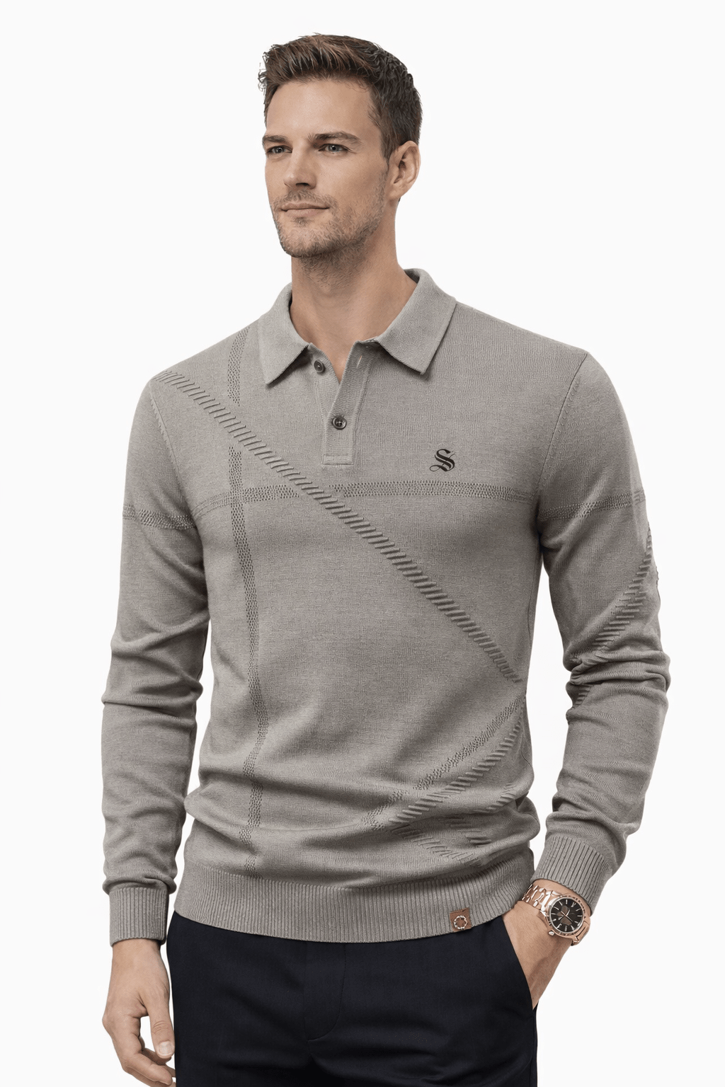 AFLJHS 7 - Sweater for Men - Sarman Fashion - Wholesale Clothing Fashion Brand for Men from Canada