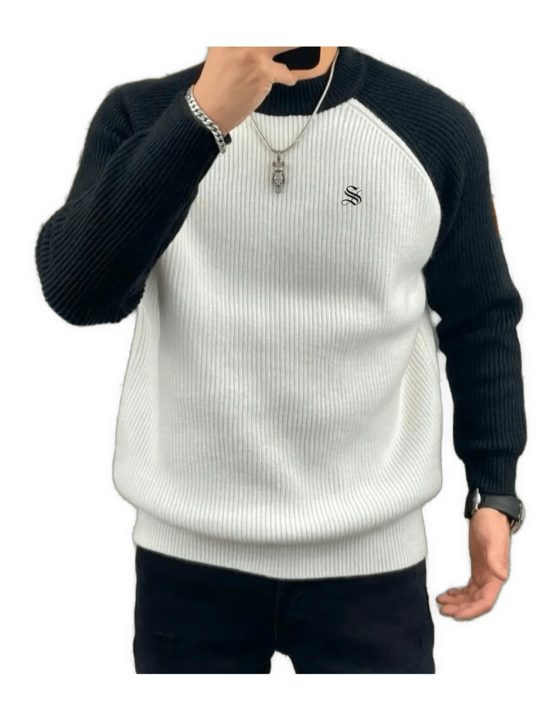 AFLJHS - Sweater for Men - Sarman Fashion - Wholesale Clothing Fashion Brand for Men from Canada