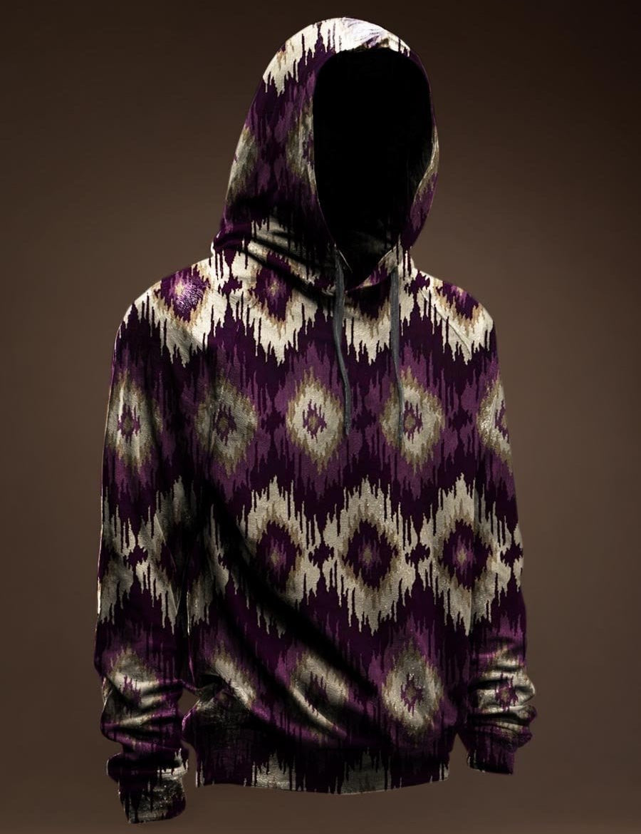 AGAZA 3 - Velvet Hoodie for Men - Sarman Fashion - Wholesale Clothing Fashion Brand for Men from Canada