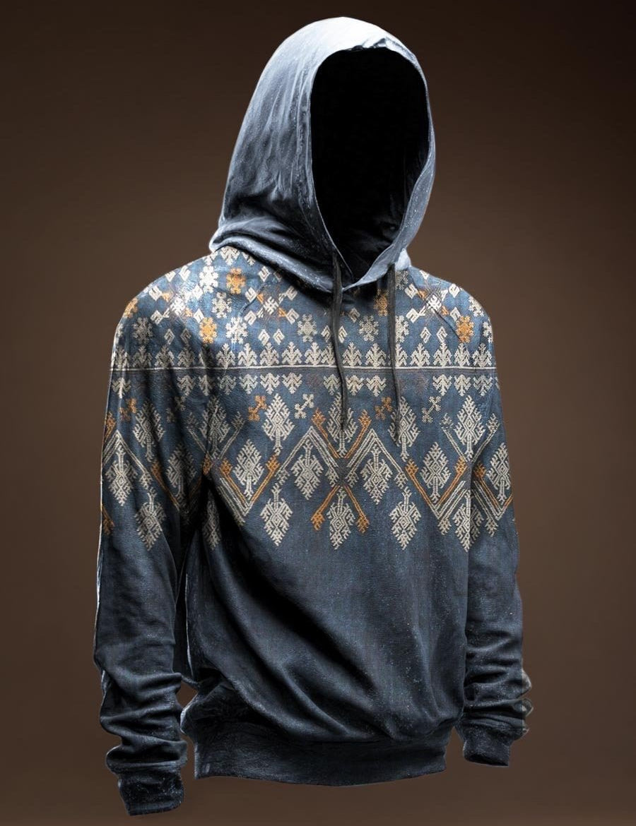 AGAZA 3 - Velvet Hoodie for Men - Sarman Fashion - Wholesale Clothing Fashion Brand for Men from Canada