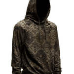 AGAZA 3 - Velvet Hoodie for Men - Sarman Fashion - Wholesale Clothing Fashion Brand for Men from Canada