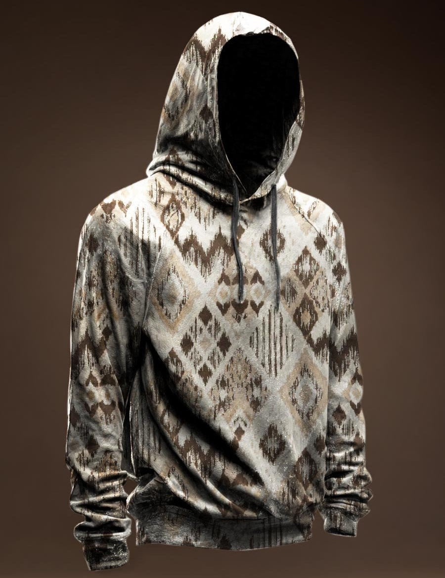 AGAZA 3 - Velvet Hoodie for Men - Sarman Fashion - Wholesale Clothing Fashion Brand for Men from Canada