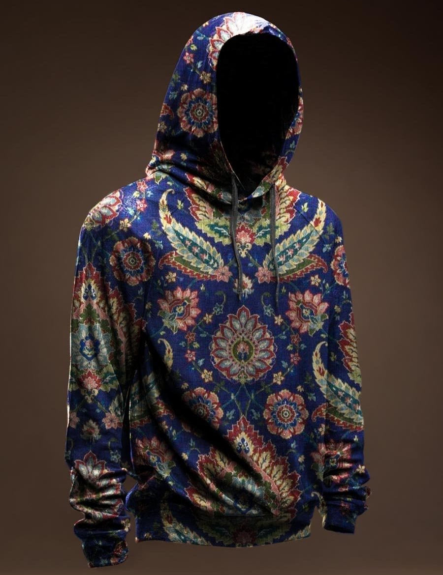 AGAZA 4 - Velvet Hoodie for Men - Sarman Fashion - Wholesale Clothing Fashion Brand for Men from Canada