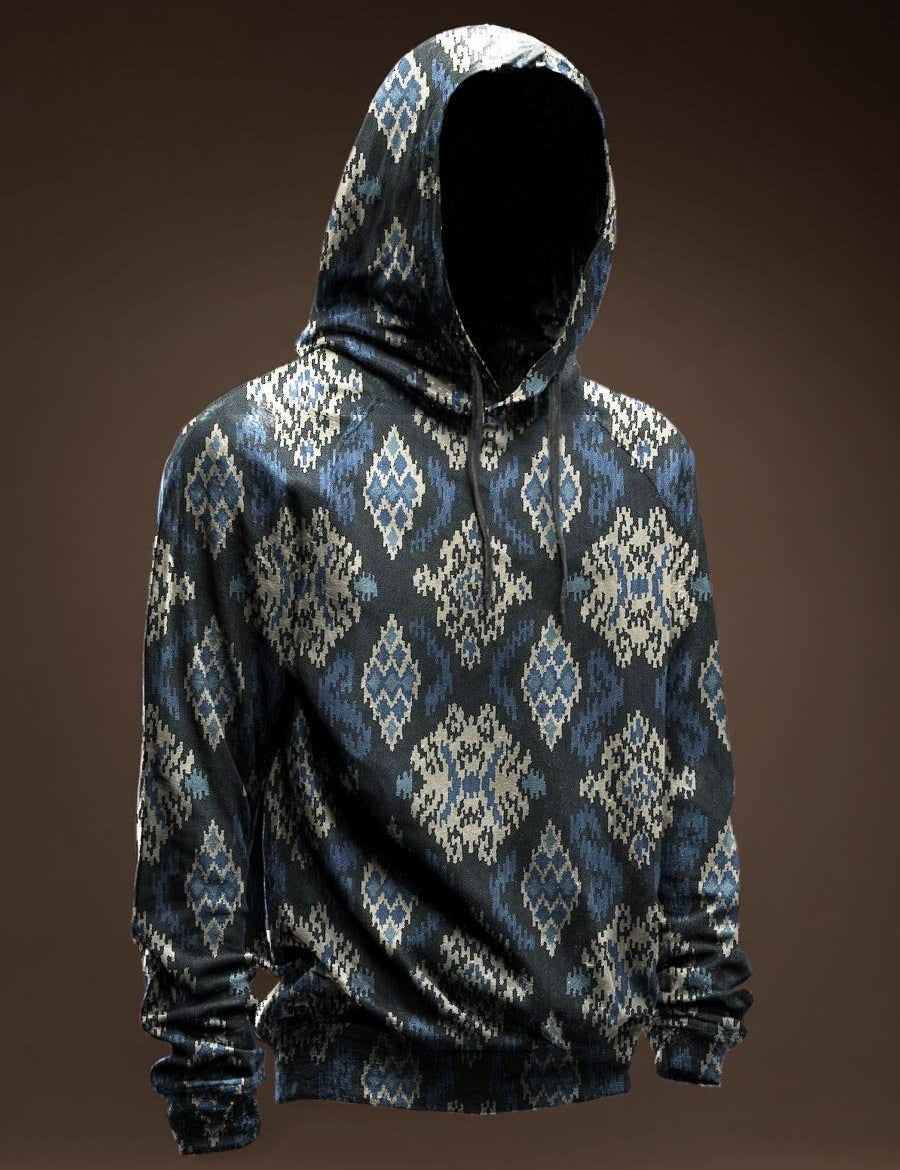 AGAZA 4 - Velvet Hoodie for Men - Sarman Fashion - Wholesale Clothing Fashion Brand for Men from Canada