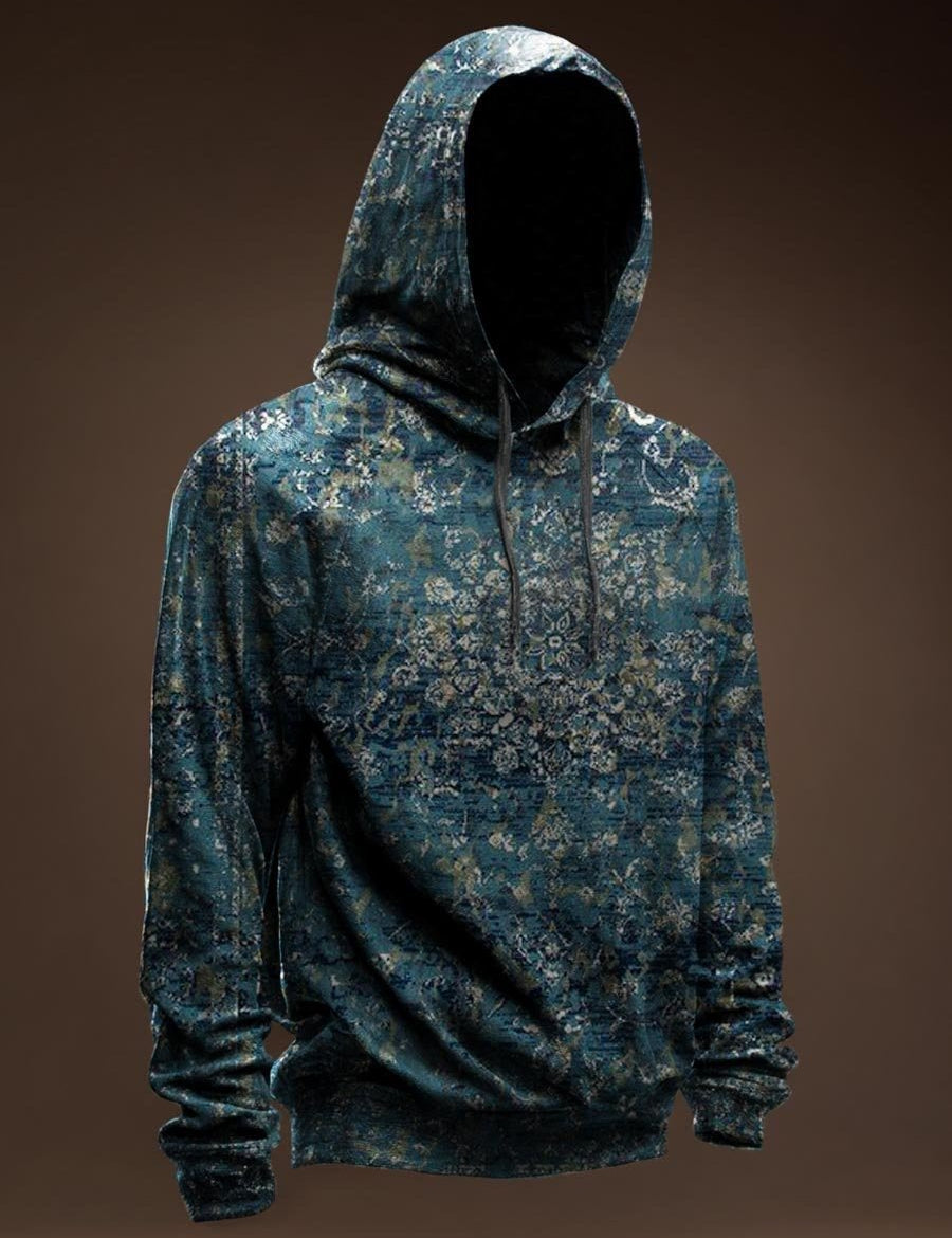 AGAZA 4 - Velvet Hoodie for Men - Sarman Fashion - Wholesale Clothing Fashion Brand for Men from Canada
