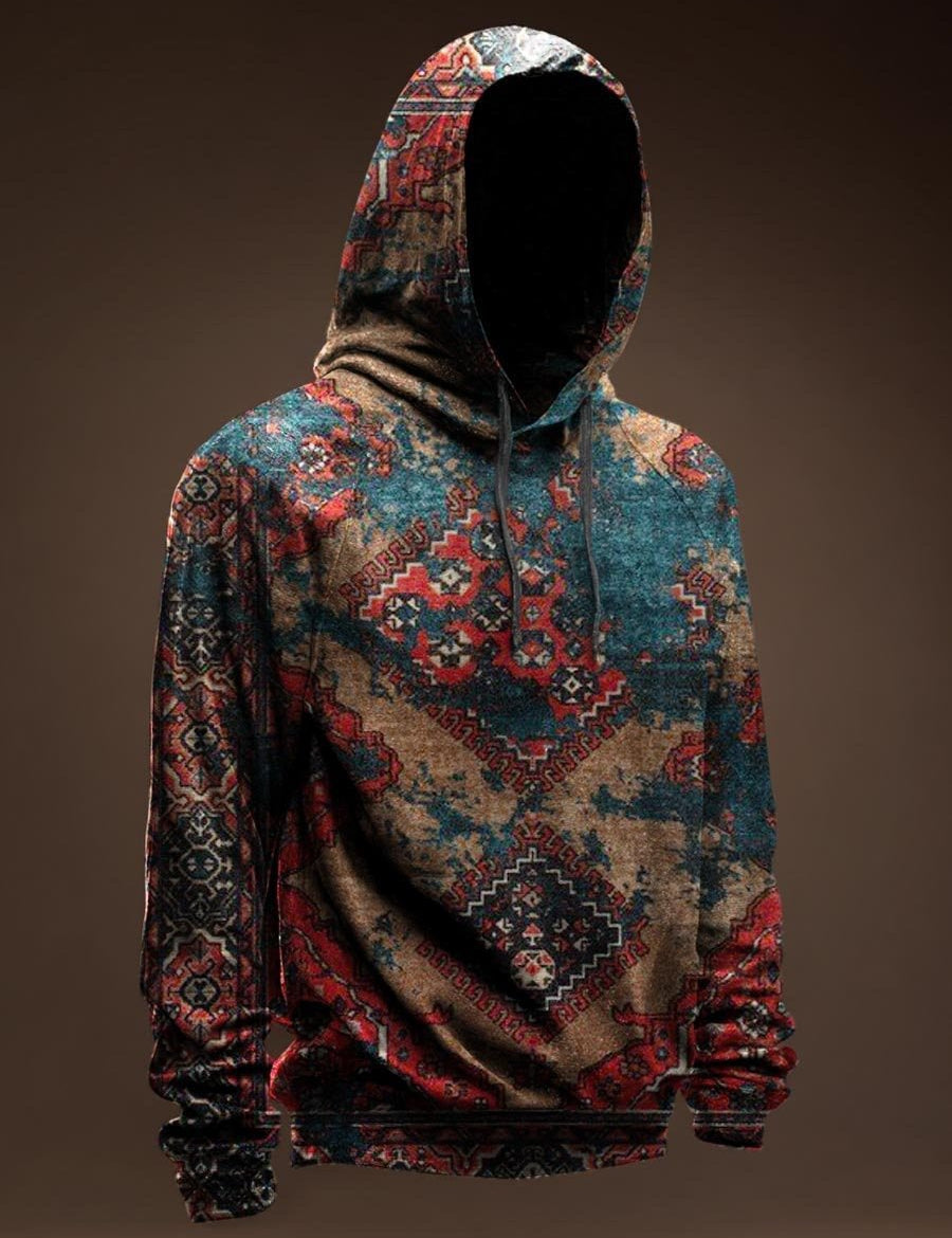 AGAZA 6 - Velvet Hoodie for Men - Sarman Fashion - Wholesale Clothing Fashion Brand for Men from Canada