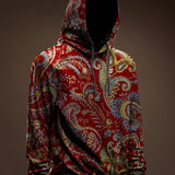 AGAZA 6 - Velvet Hoodie for Men - Sarman Fashion - Wholesale Clothing Fashion Brand for Men from Canada